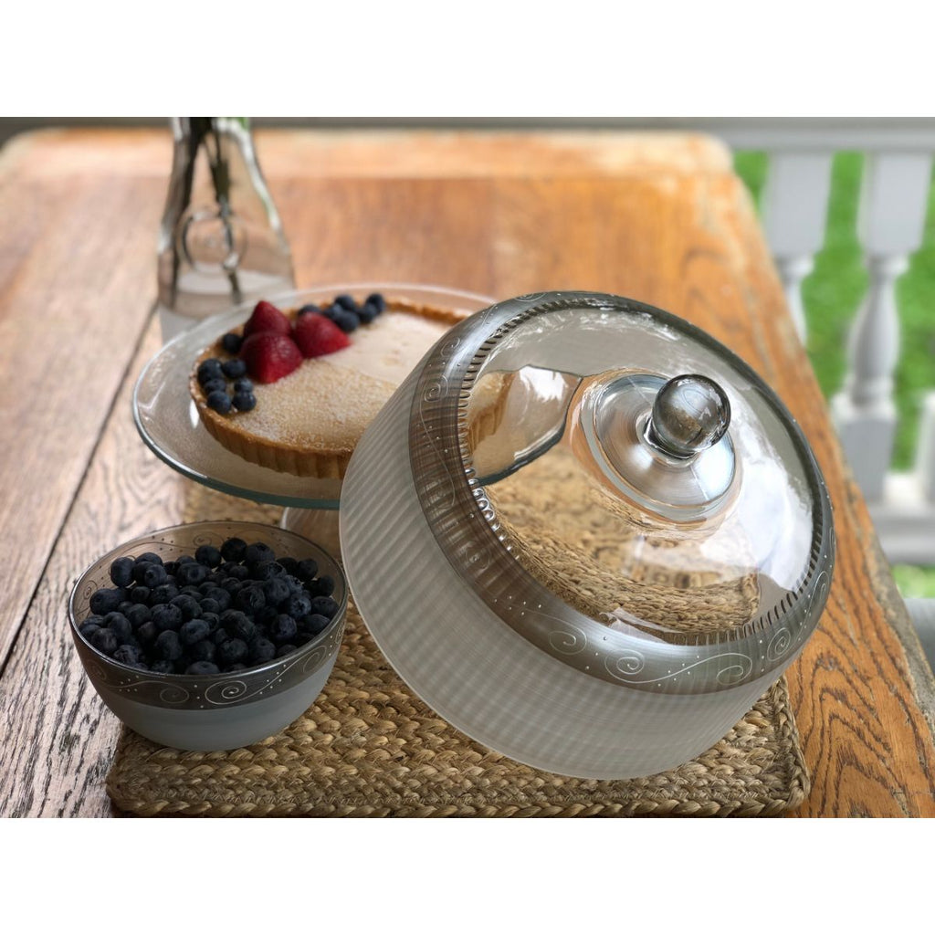 Heirloom Swirl Cake Dome - Golden Hill Studio