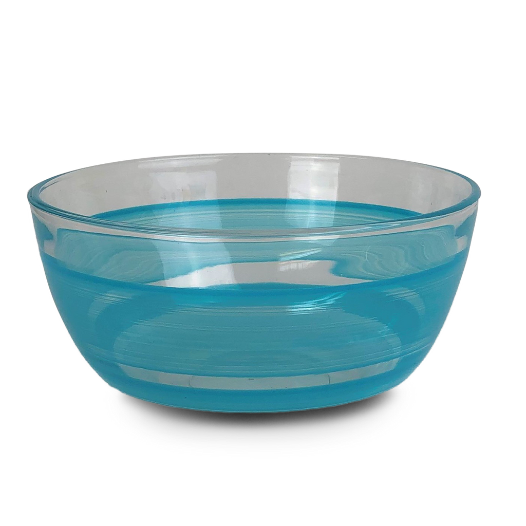 Cape Cod Cottage Stripe Turquoise 6" Bowl - Golden Hill Studio