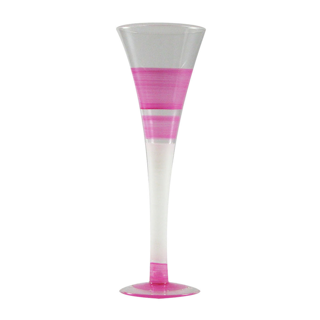 Cape Cod Cottage Stripe Pink Hollow Flute - Golden Hill Studio