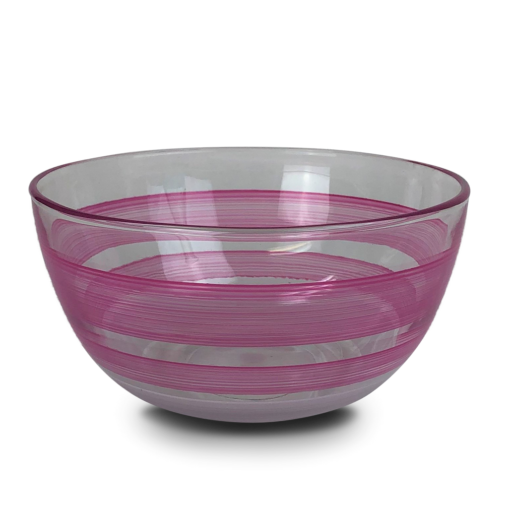 Cape Cod Cottage Stripe Pink 6" Bowl - Golden Hill Studio