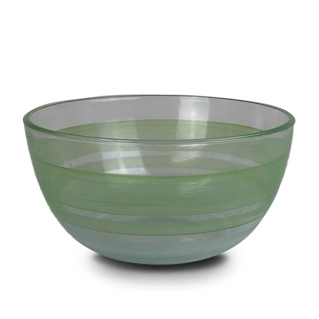 Cape Cod Cottage Stripe Green 6" Bowl - Golden Hill Studio
