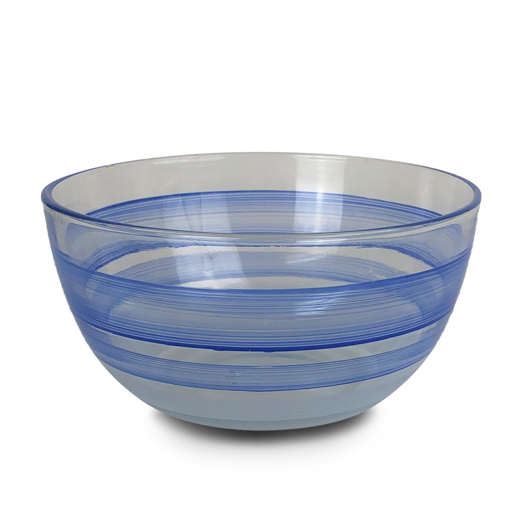 Cape Cod Cottage Stripe Blue 6"Bowl - Golden Hill Studio