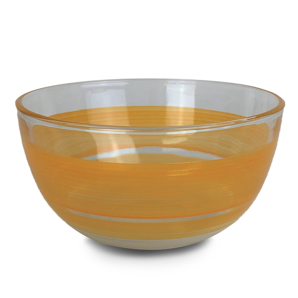 Cape Cod Cottage Stripe Orange 6" Bowl - Golden Hill Studio