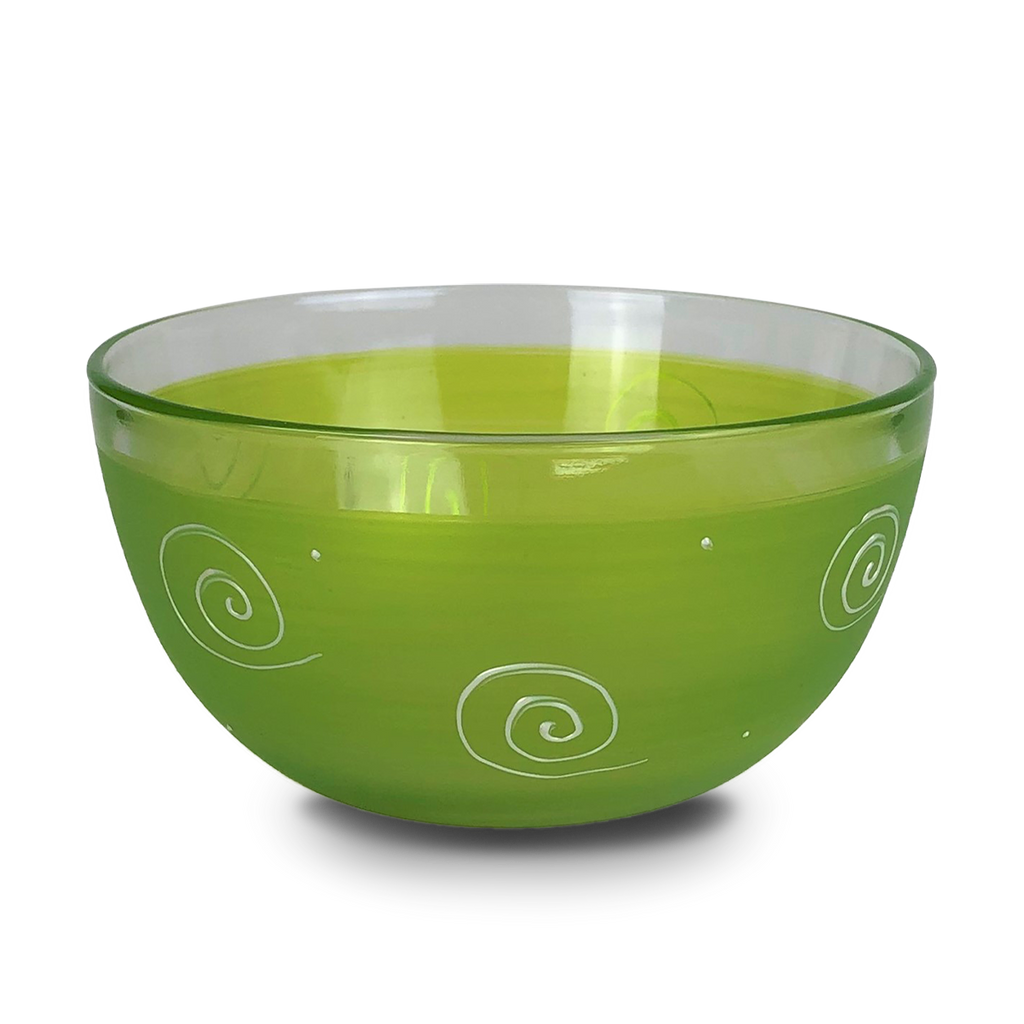 Peruvian Splendor Lt Green 6" Bowl - Golden Hill Studio