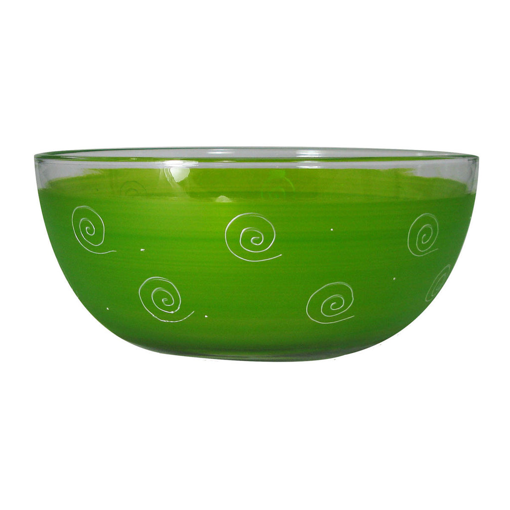 Peruvian Splendor Lt Green 11' Bowl - Golden Hill Studio