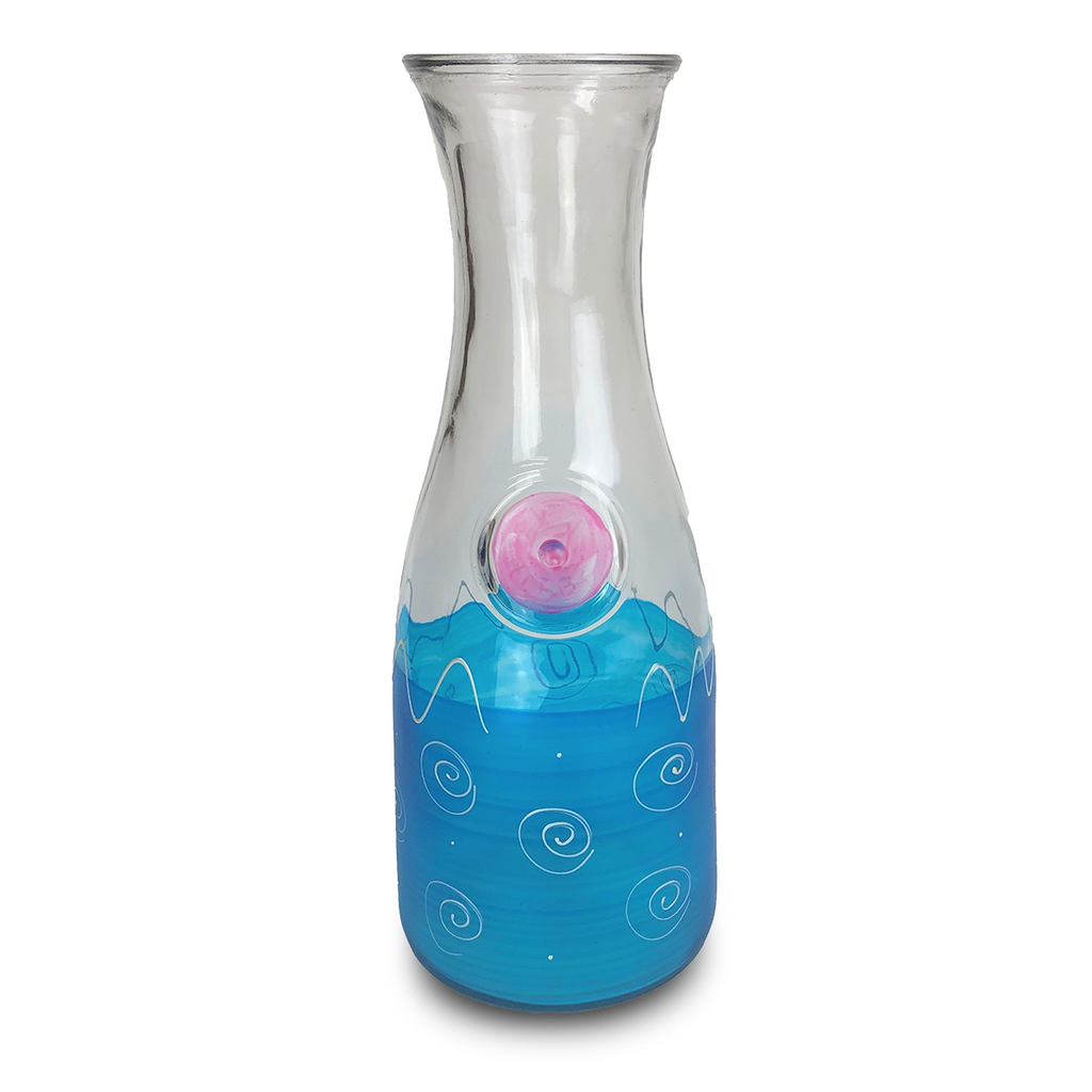 Peruvian Splendor Turquoise Carafe - Golden Hill Studio