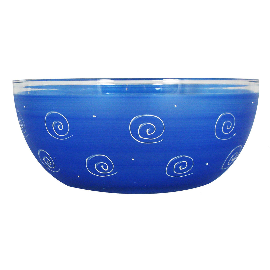 Peruvian Splendor Dk Blue 11" Bowl - Golden Hill Studio