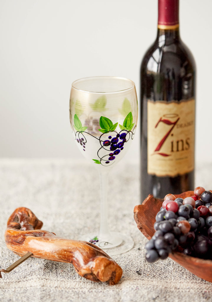 Napa Grapes n' Vines Wine   S/2 - Golden Hill Studio