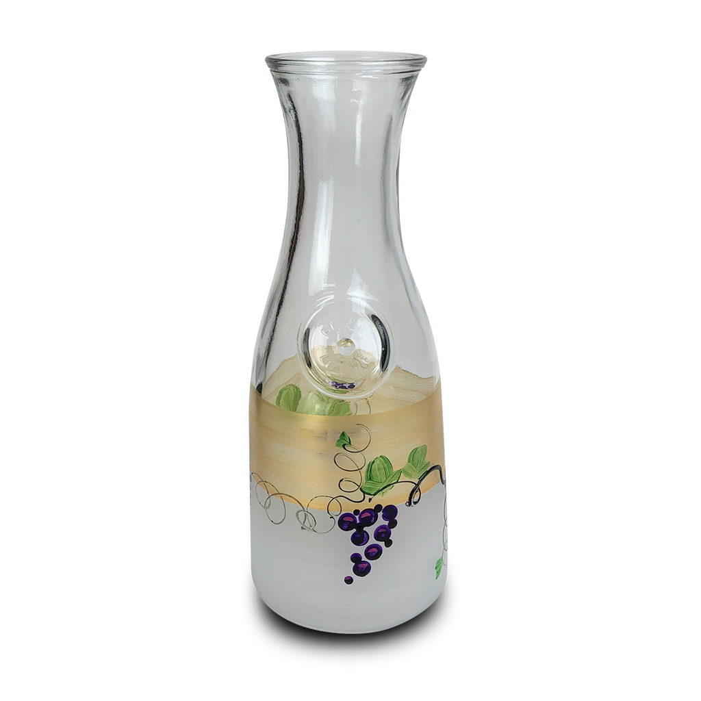 Napa Grapes n' Vines Carafe - Golden Hill Studio