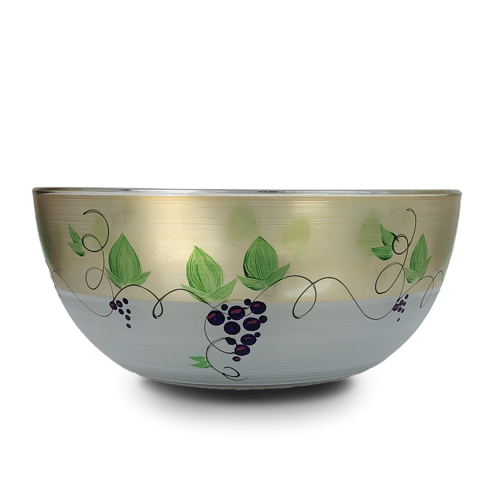 Napa Grapes n' Vines 11" Bowl - Golden Hill Studio