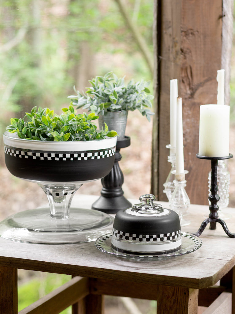 Black & White Cake Dome - Golden Hill Studio