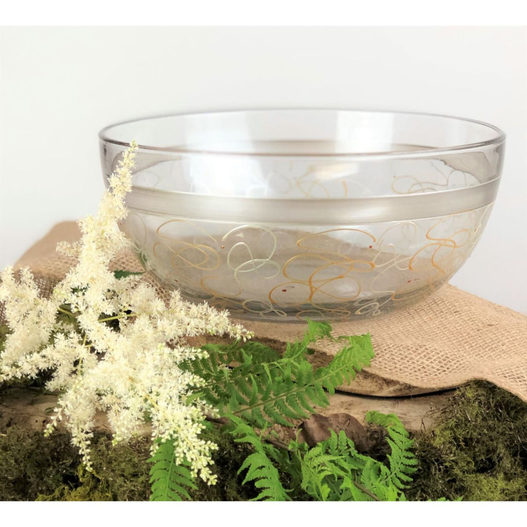 Celebration Streamers 11" Bowl - Golden Hill Studio