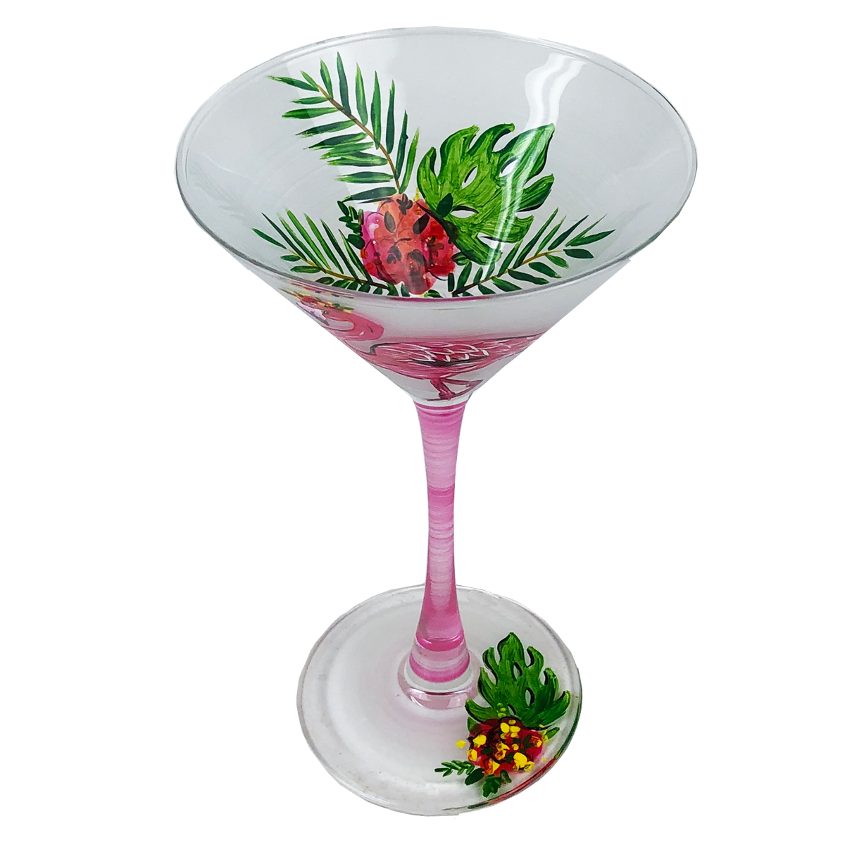 Flamingo Fun Martini S/2 – Golden Hill Studio