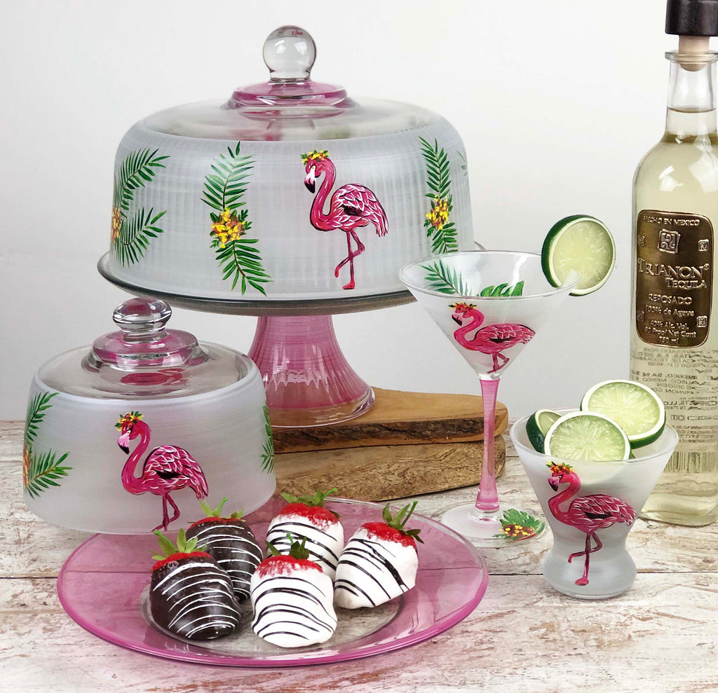 Flamingo Fun Cake Dome - Golden Hill Studio