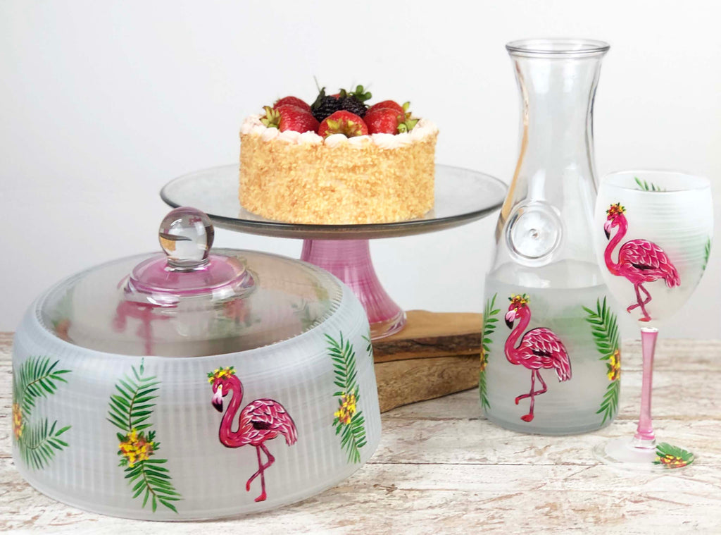 Flamingo Fun Cake Dome - Golden Hill Studio