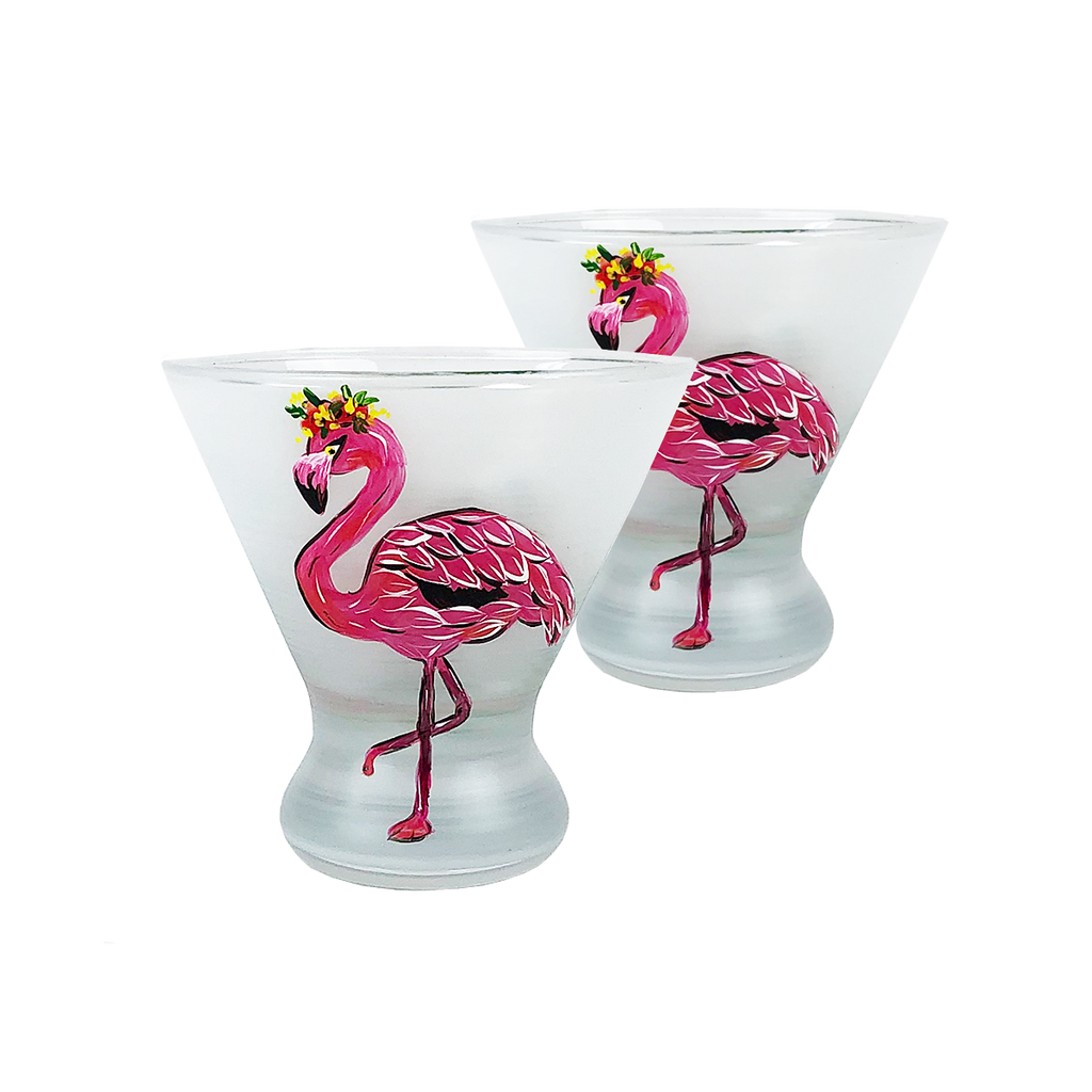 Flamingo Fun Cosmopolitan S/2 - Golden Hill Studio