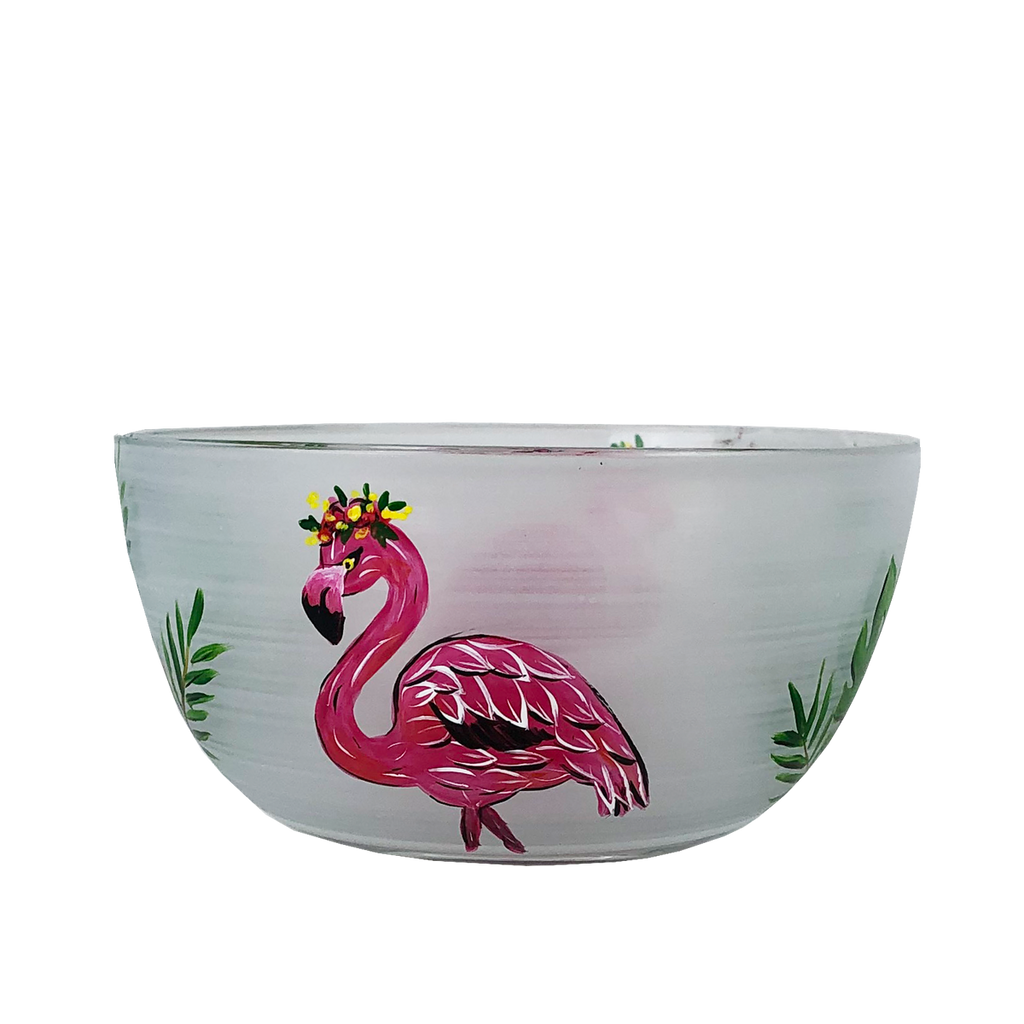 Flamingo Fun 6" Bowl - Golden Hill Studio