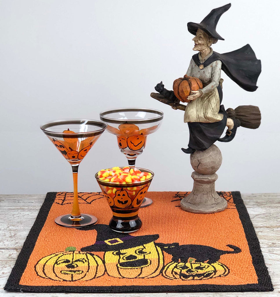 Pumpkin Family Martini S/2 - Golden Hill Studio