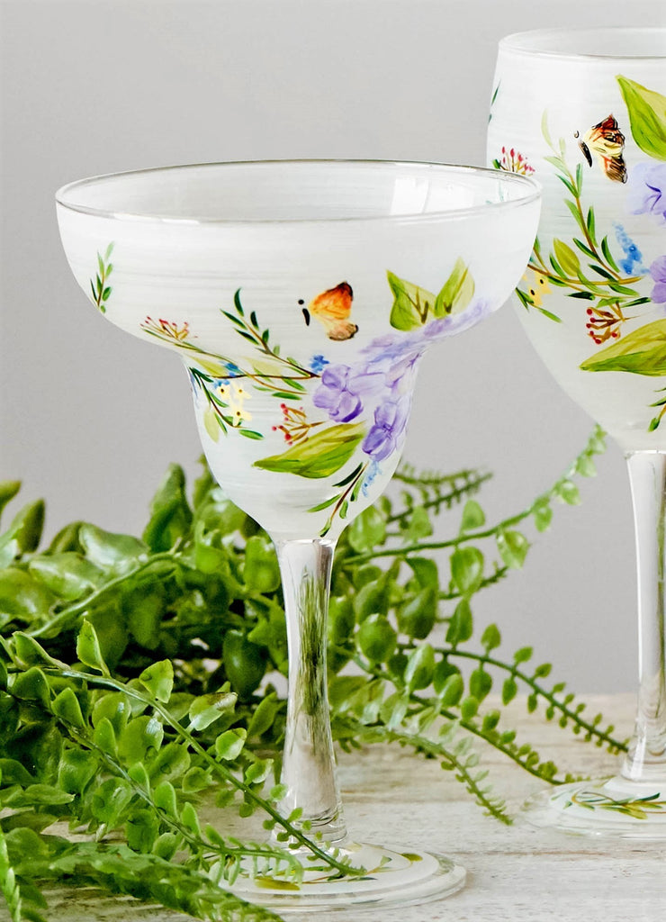 Springtime in Paris Margarita   Set of 2 - Golden Hill Studio