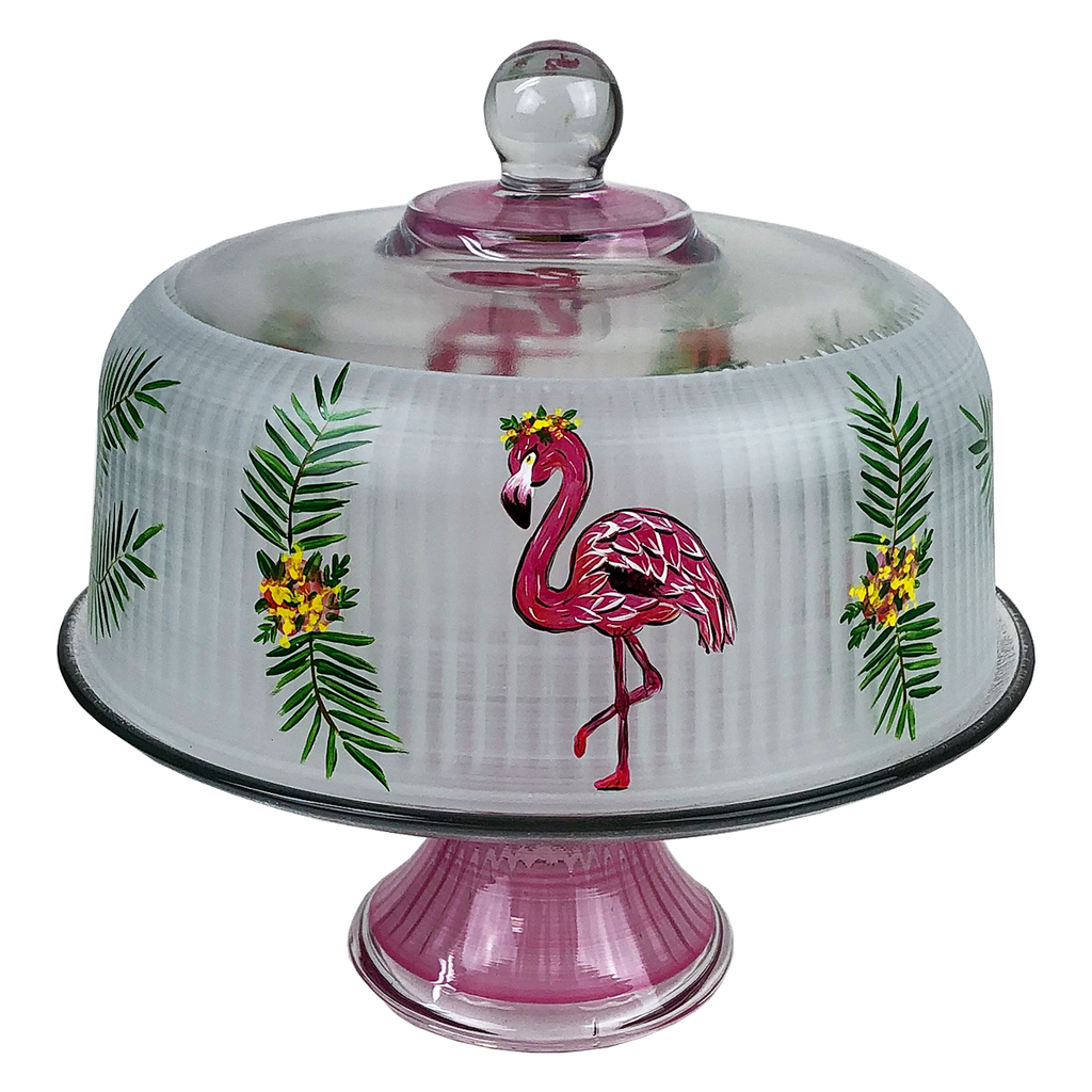 Flamingo Fun Cake Dome - Golden Hill Studio