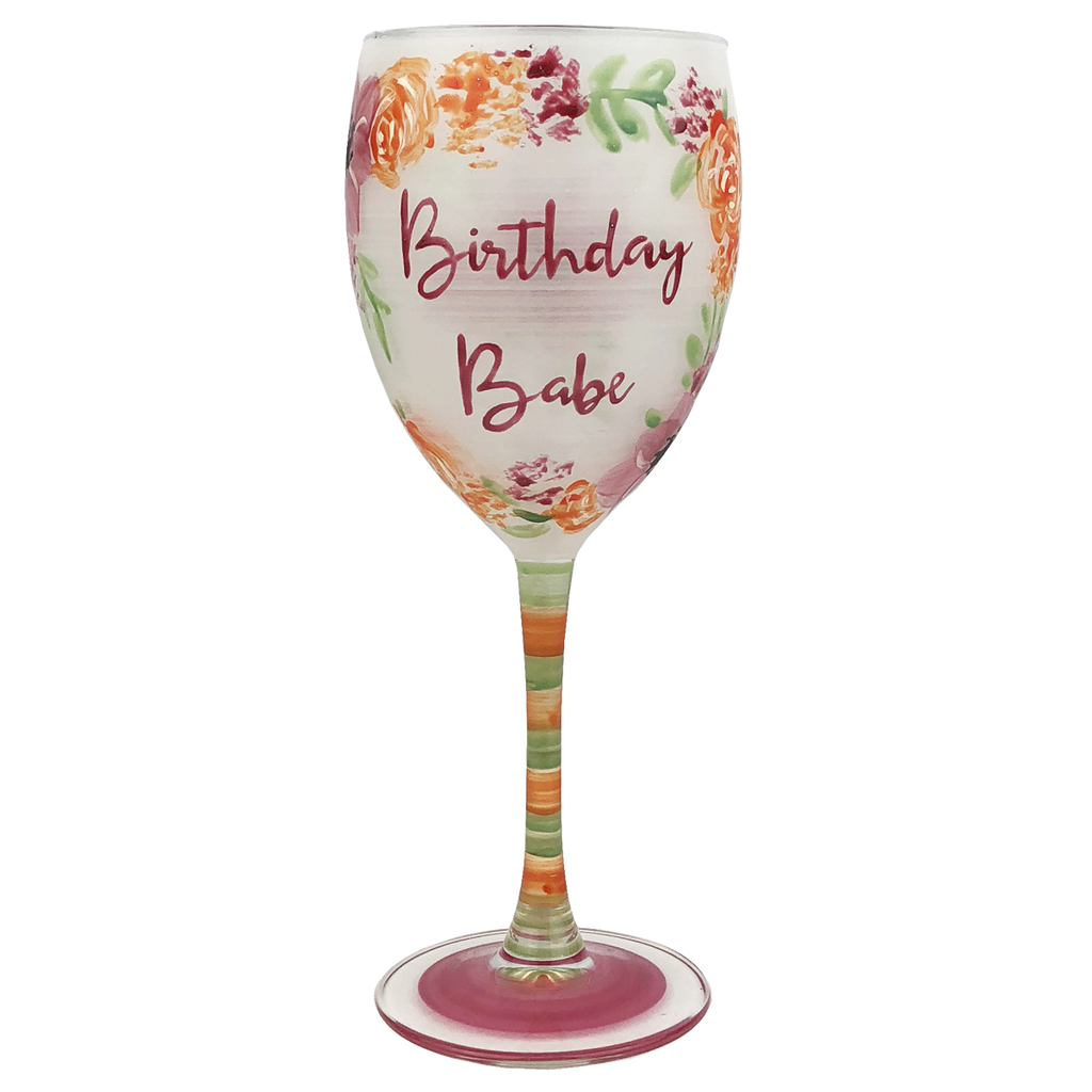 Birthday Babe Wine - Golden Hill Studio