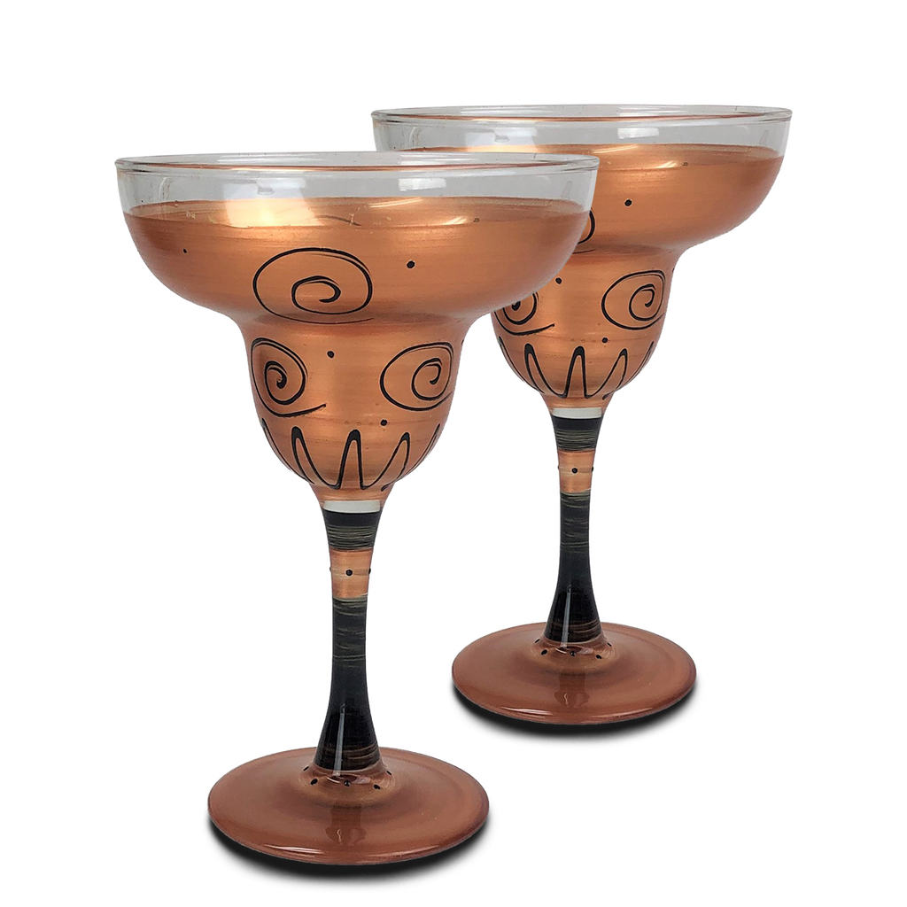 Tuscan Sunset Margarita   Set of 2 - Golden Hill Studio