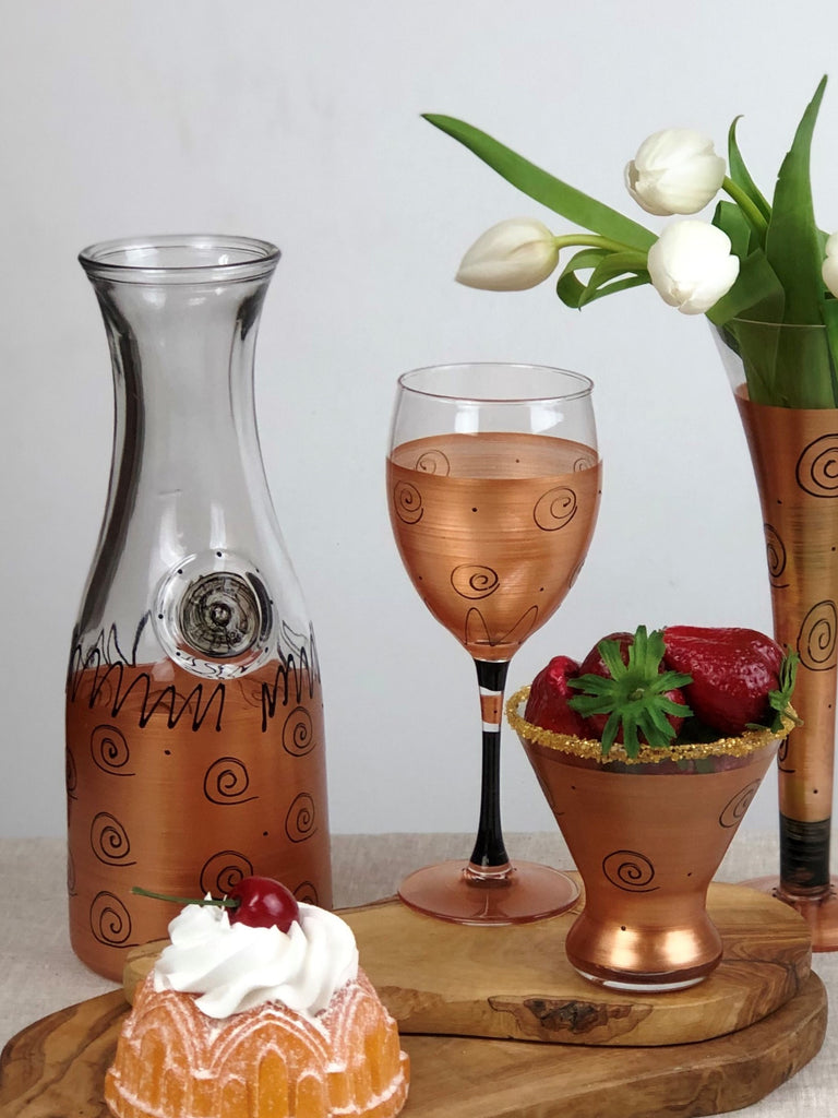 Tuscan Sunset Carafe - Golden Hill Studio