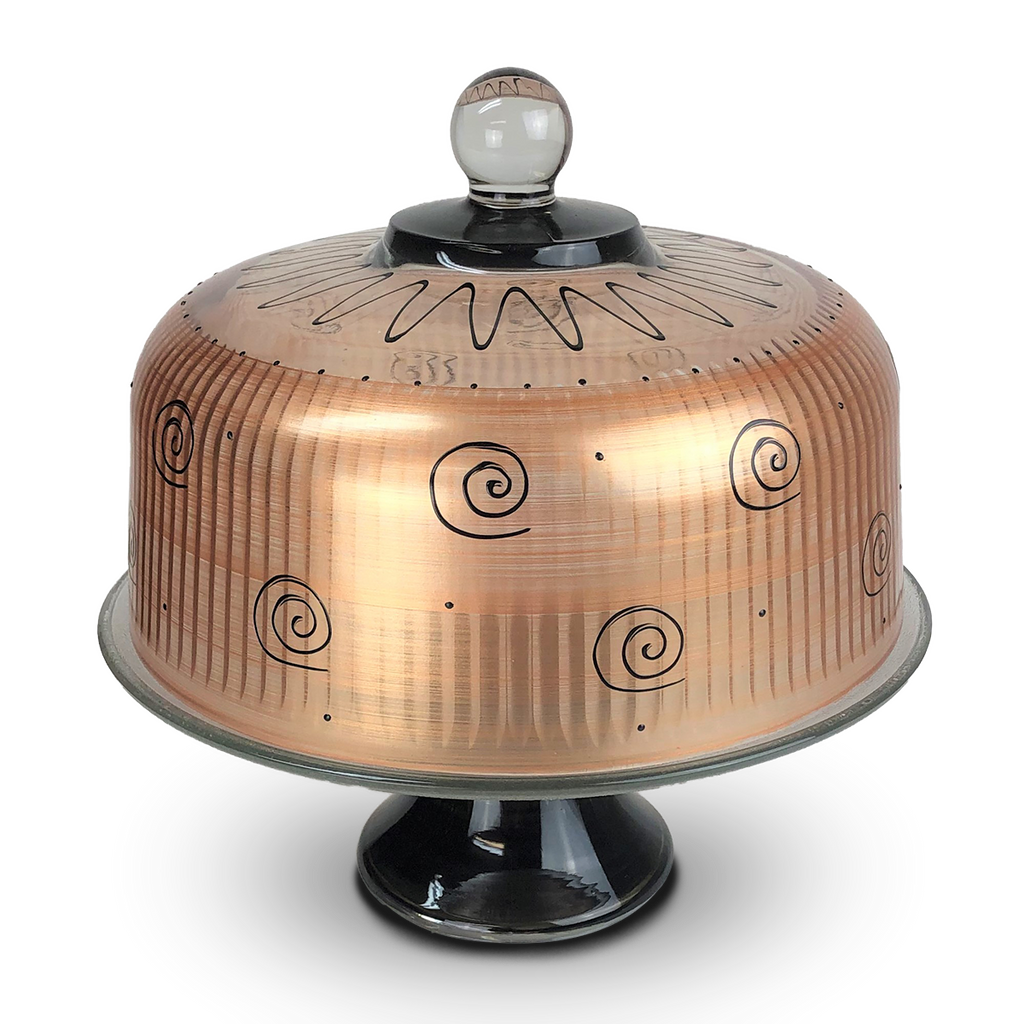 Tuscan Sunset Cake Dome - Golden Hill Studio