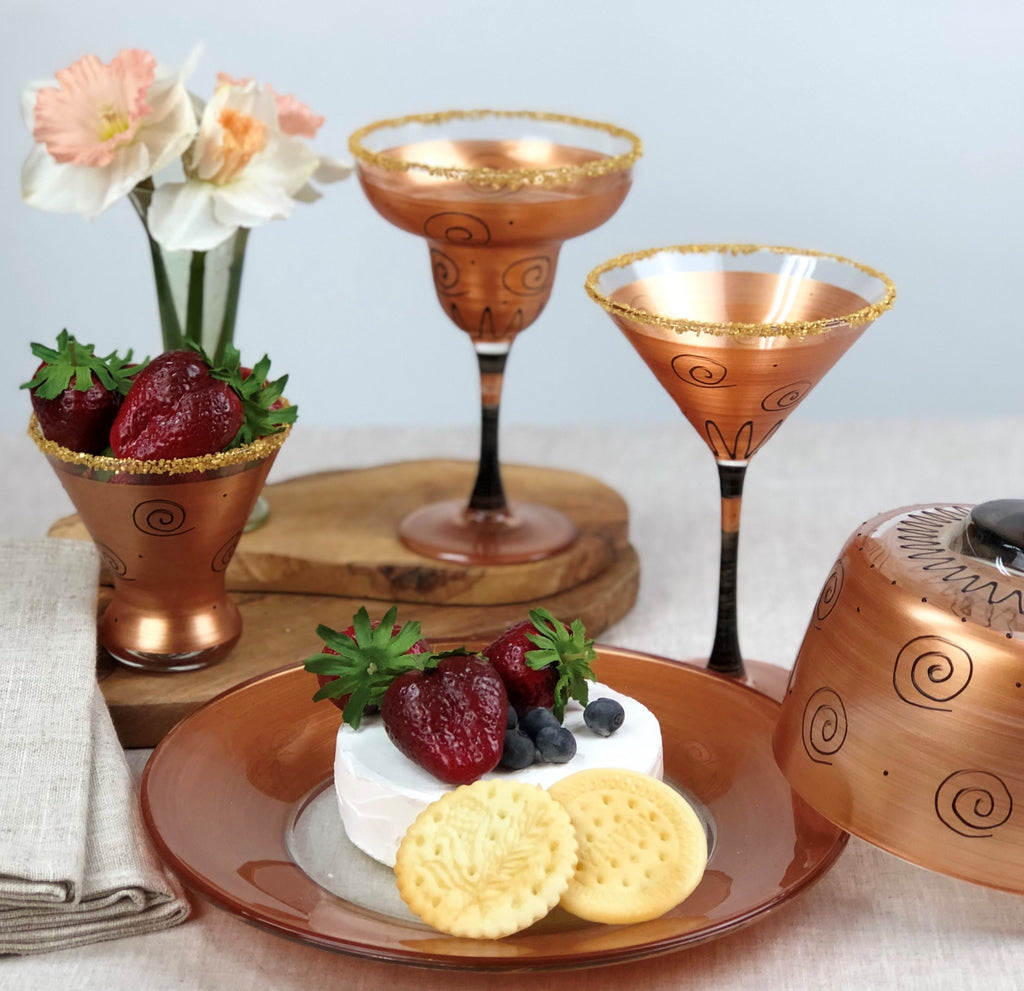 Tuscan Sunset Cosmopolitan   Set of 2 - Golden Hill Studio