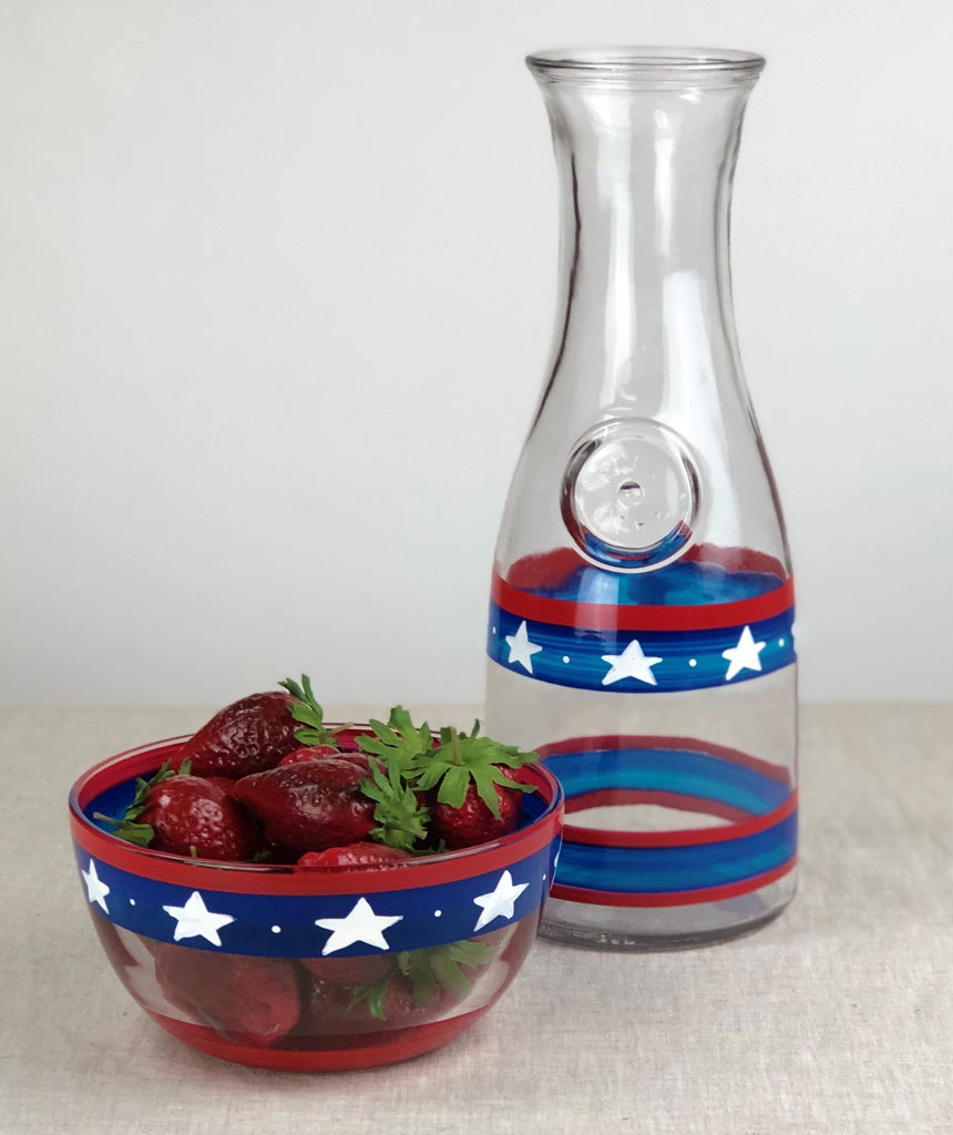 Stars & Stripes Carafe - Golden Hill Studio