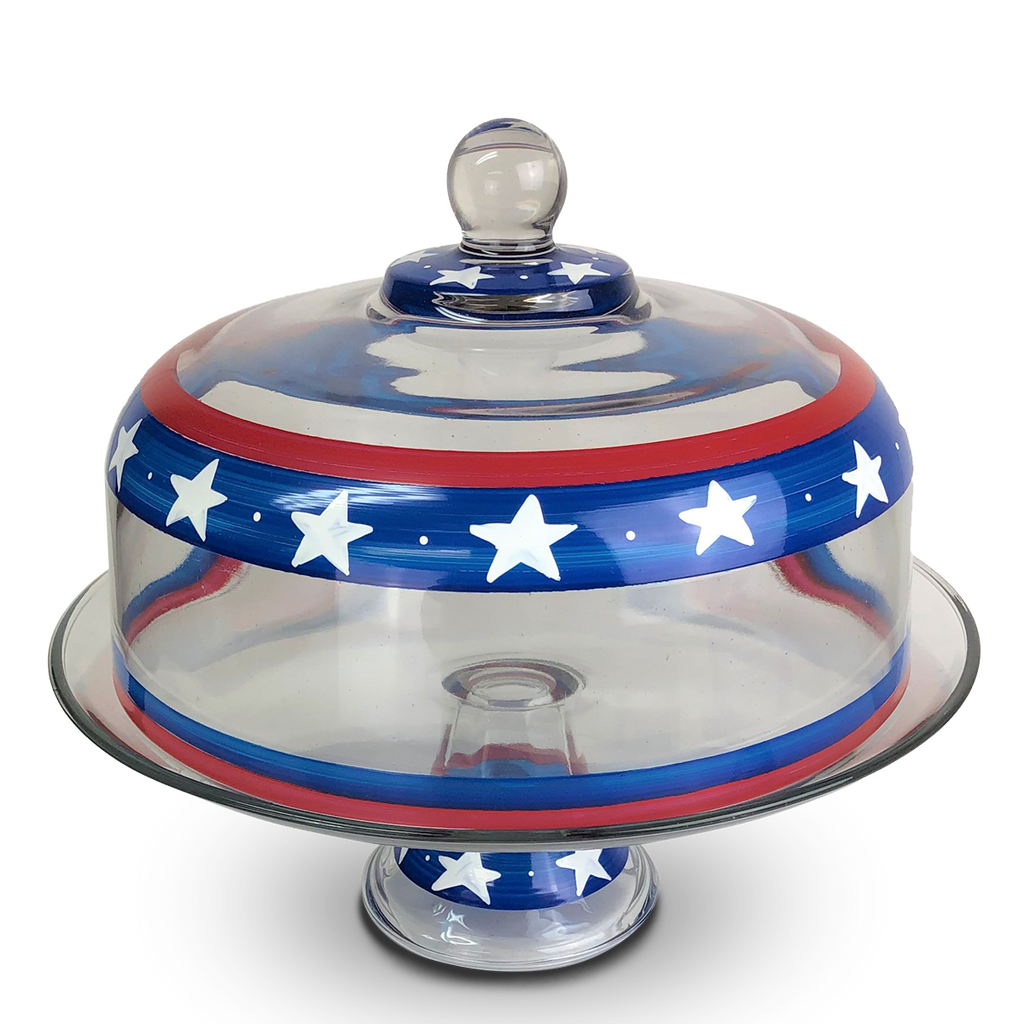 Stars & Stripes Cake Dome - Golden Hill Studio