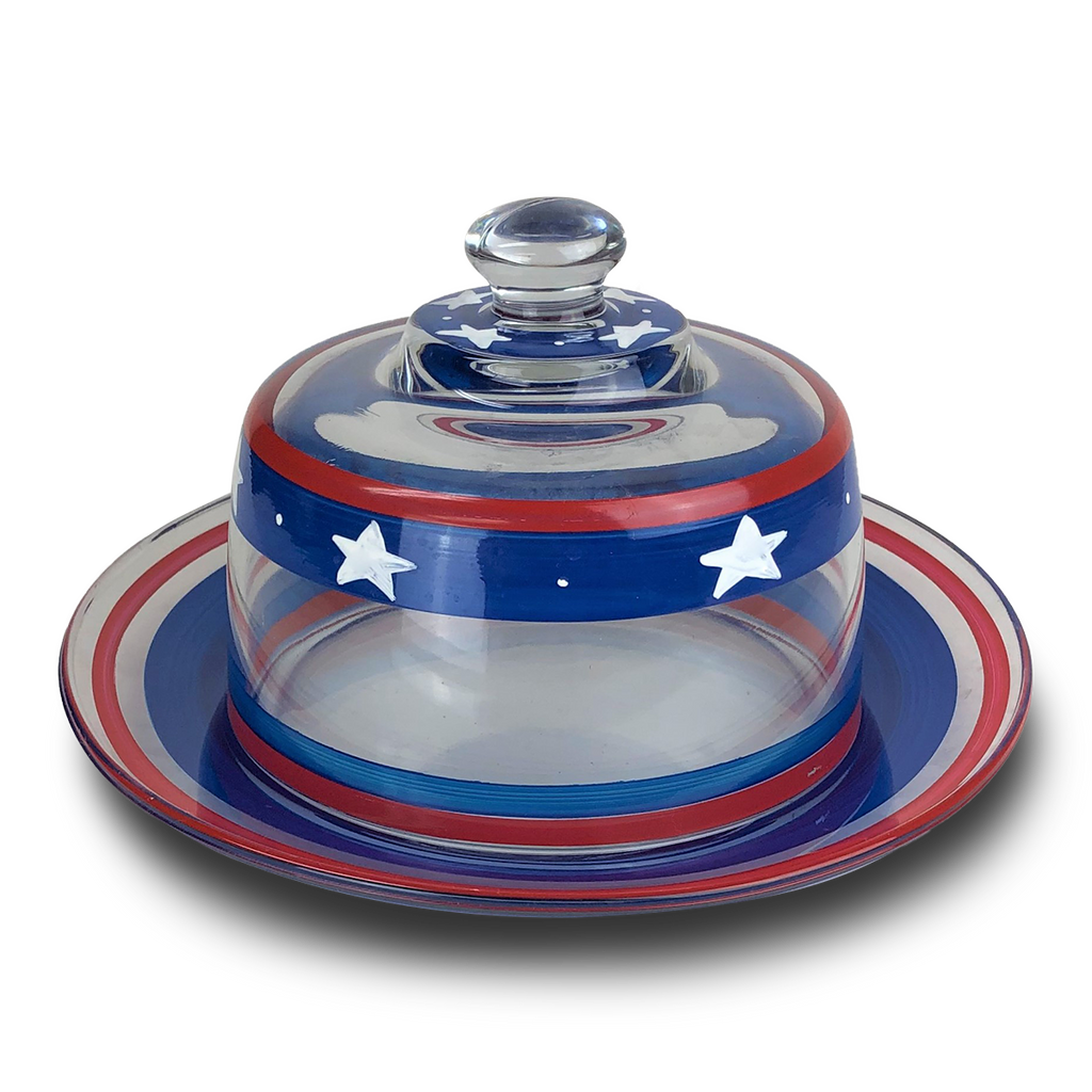 Stars & Stripes Cheese Dome - Golden Hill Studio