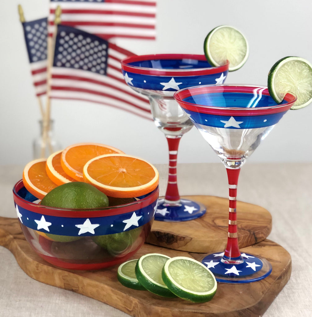 Stars & Stripes 6" Bowl - Golden Hill Studio