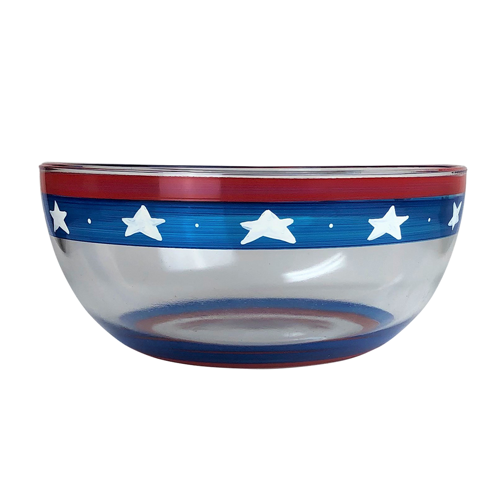 Stars & Stripes 11" Bowl - Golden Hill Studio