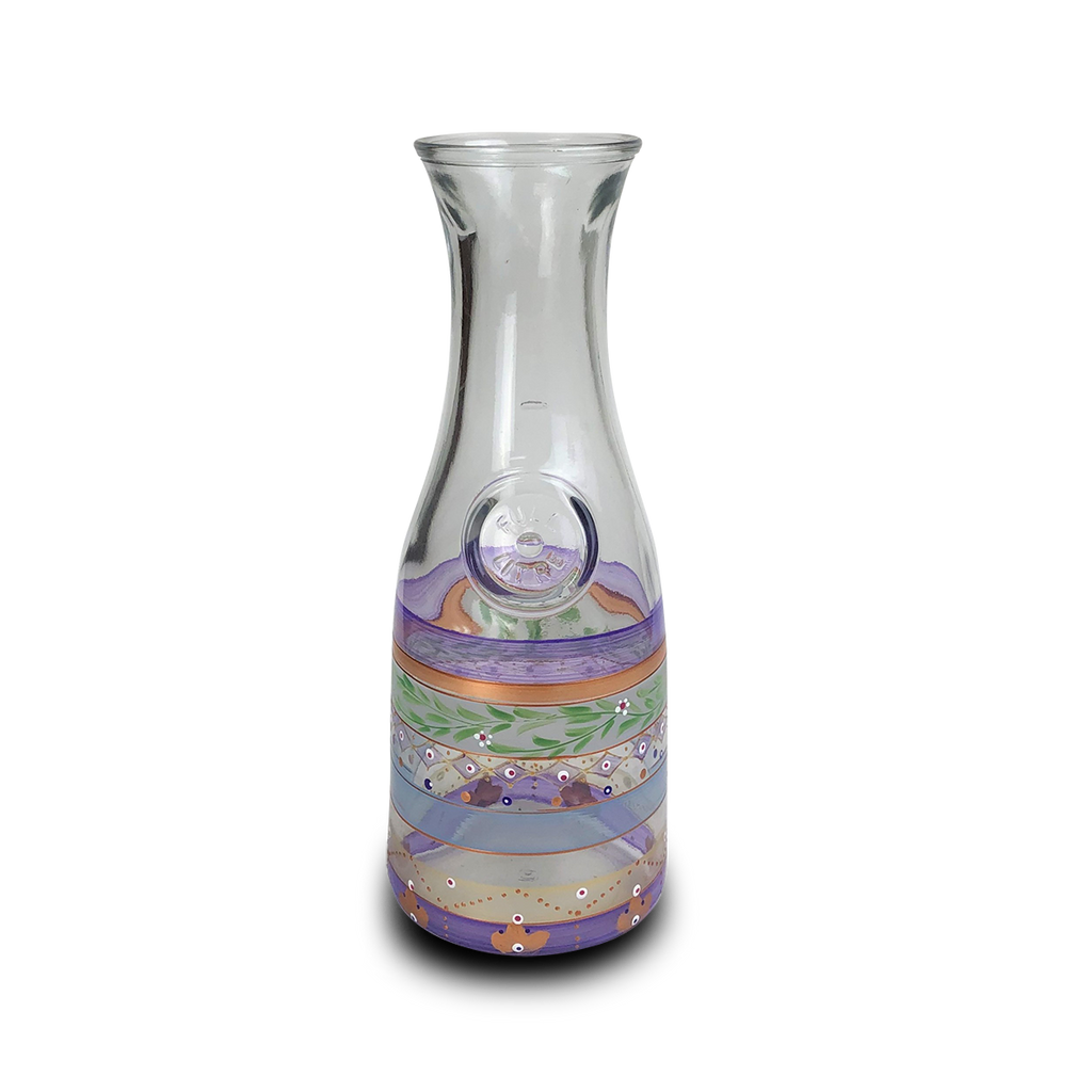 Moroccan Mosaic Lilac Carafe - Golden Hill Studio