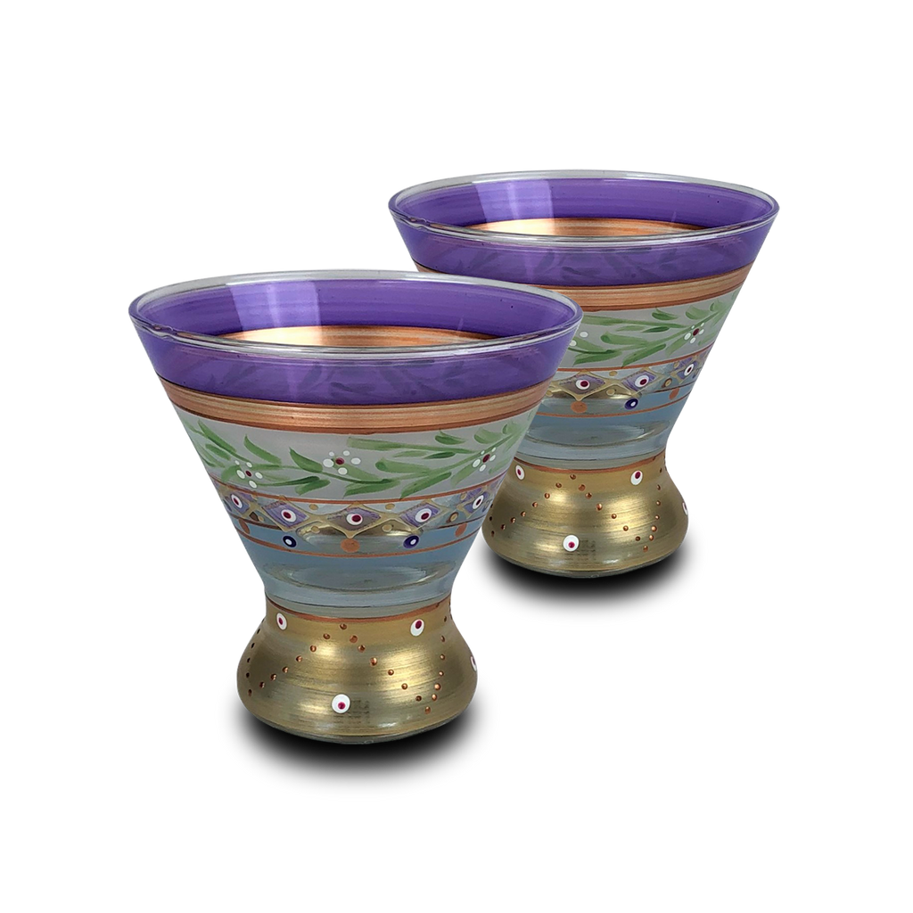 Moroccan Mosaic Lilac Cosmopolitan   S/2 - Golden Hill Studio