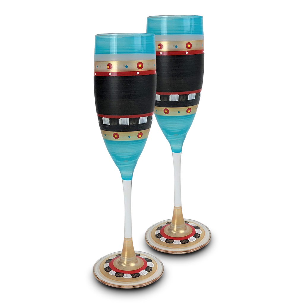 Moroccan Mosaic Chalk Champagne   S/2 - Golden Hill Studio