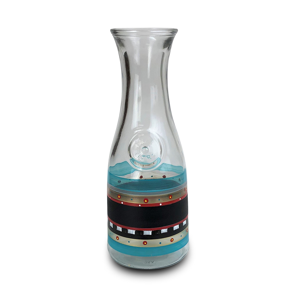 Moroccan Mosaic Chalk Carafe - Golden Hill Studio