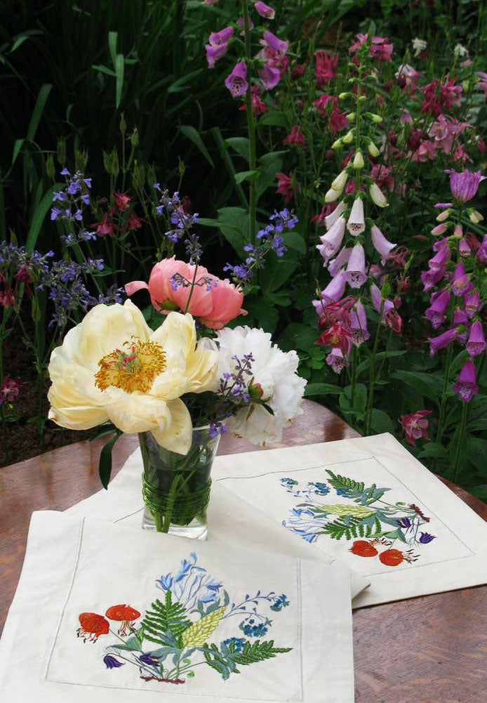 Wildflowers and Ferns Runner - Golden Hill Studio