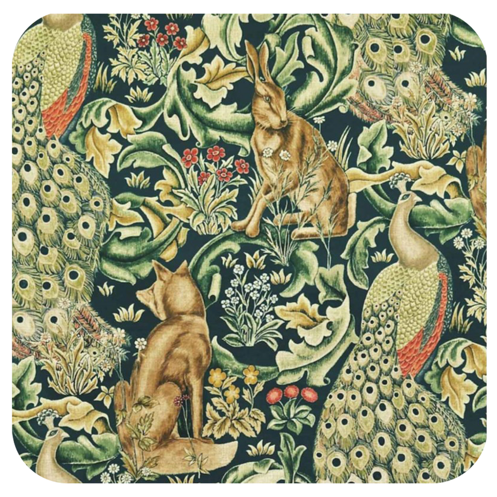 William Morris Rabit Coaster - Golden Hill Studio