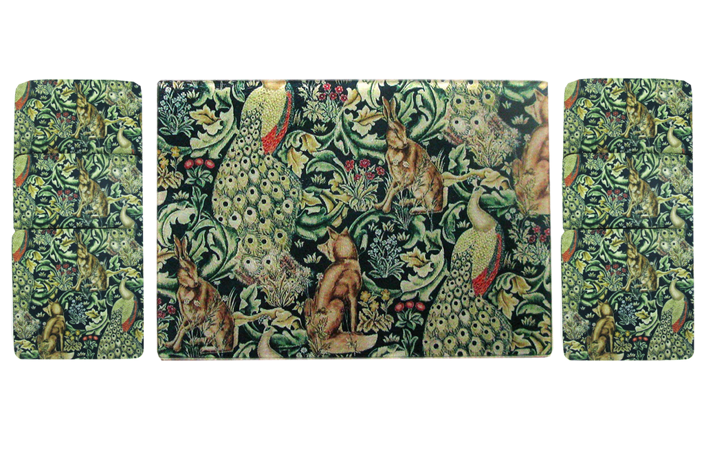 William Morris Rabbit Cheese Tray/Cutting Board & Coaster Set - Golden Hill Studio