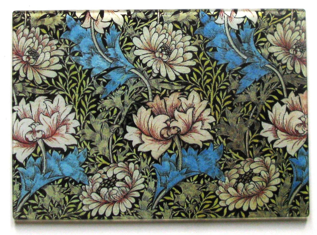 William Morris Blue Flower Cheese Tray/Cutting Board - Golden Hill Studio