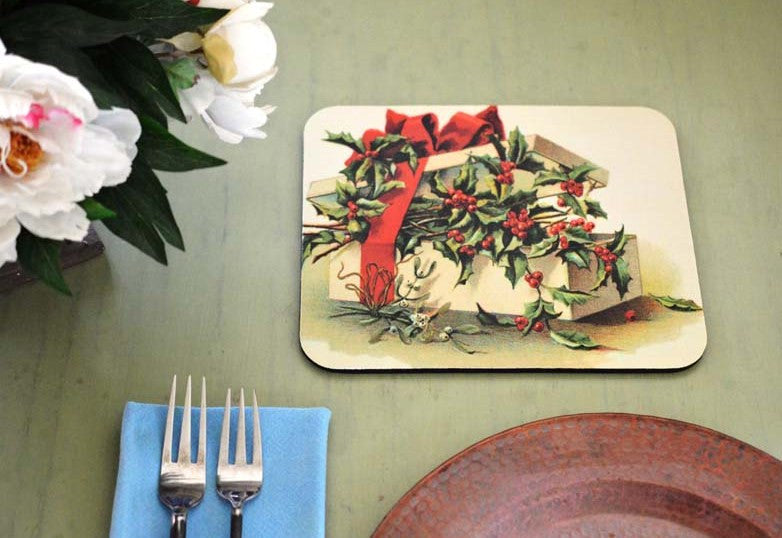 Christmas Present Hot Pads/Mouse Pads - Golden Hill Studio