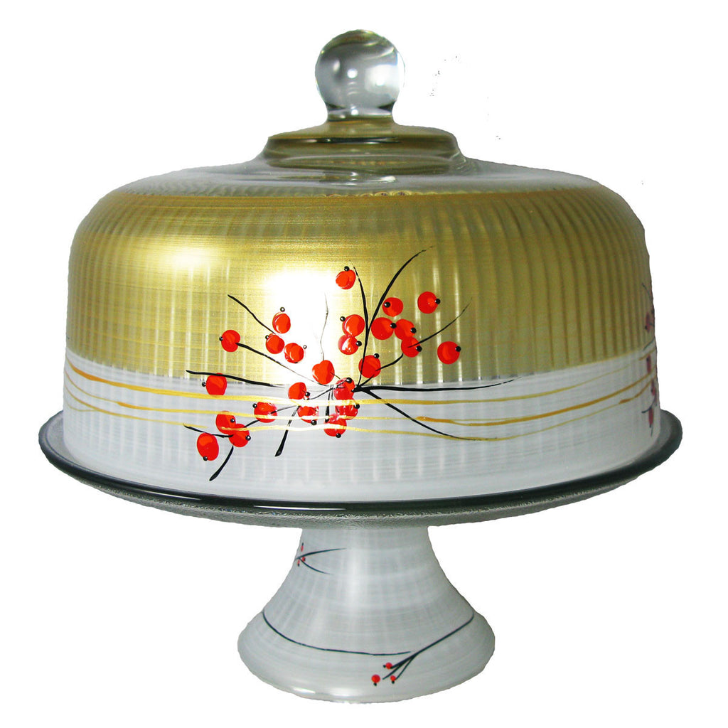 Berries n' Branches Cake Dome - Golden Hill Studio
